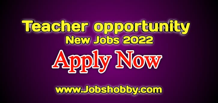 Teacher jobs 2022 by www.jobshobby.com